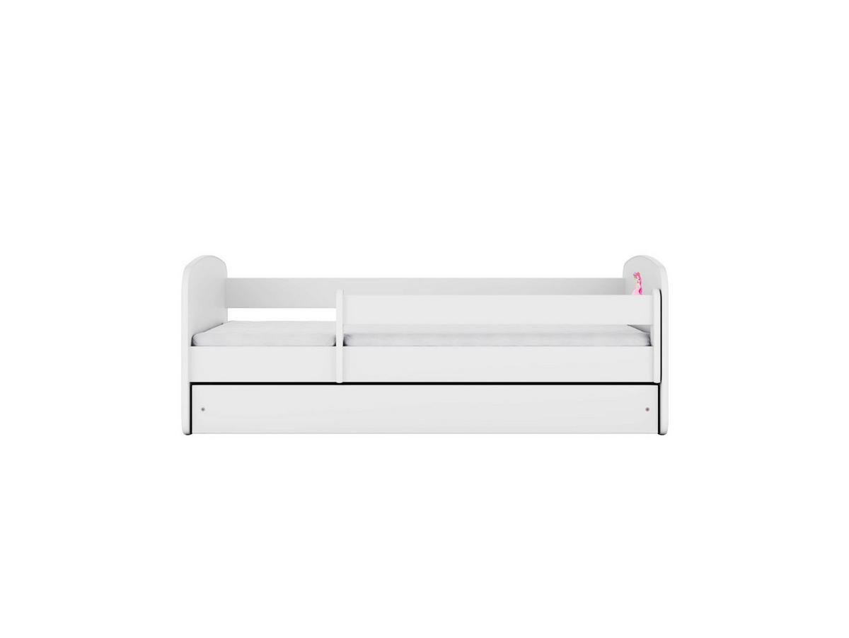 KINDERBETT Prinzessin mit Schublade und Matratze 160/80 - Weiß, Holzwerkstoff (80/160cm) - RAUMHIRSCH FURNITURE