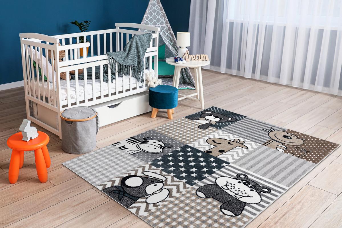 TEPPICH Fun 140/190 cm - Grau, Textil (140/190cm) - rugsX