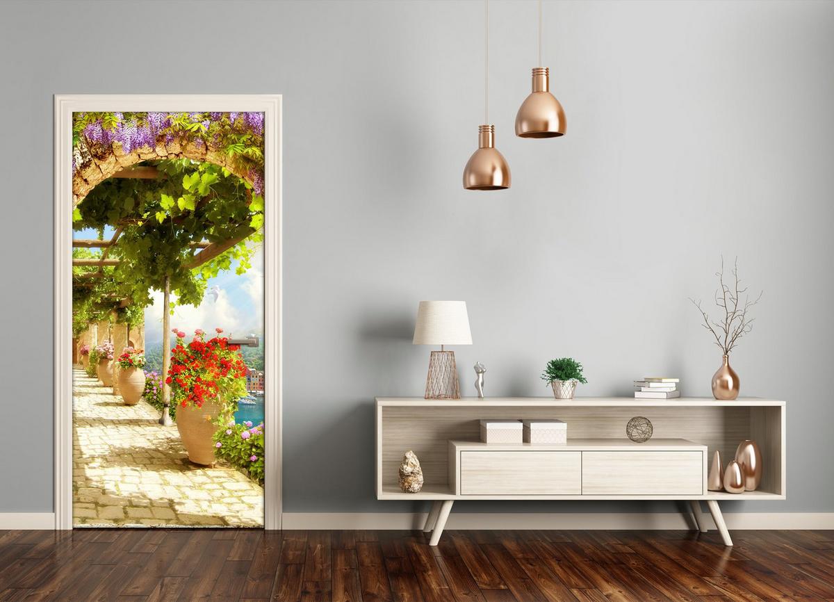 TÜRAUFKLEBER 75x205 cm Dekorativ für Türen - Waldgrün, Kunststoff (75/205/0.01cm) - TULUP