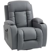 MASSAGESESSEL Hellgrau - Hellgrau, Textil (82/103/99cm) - HOMCOM