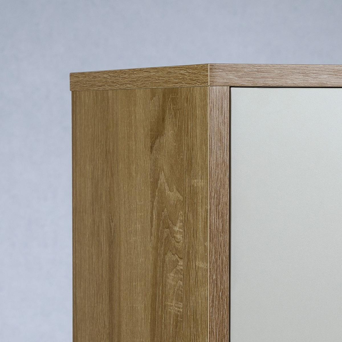 KOMMODE TOMMY Sonoma Eiche/weiß - Weiß/Sonoma Eiche, Holzwerkstoff (60/84/30cm) - CARO-Möbel