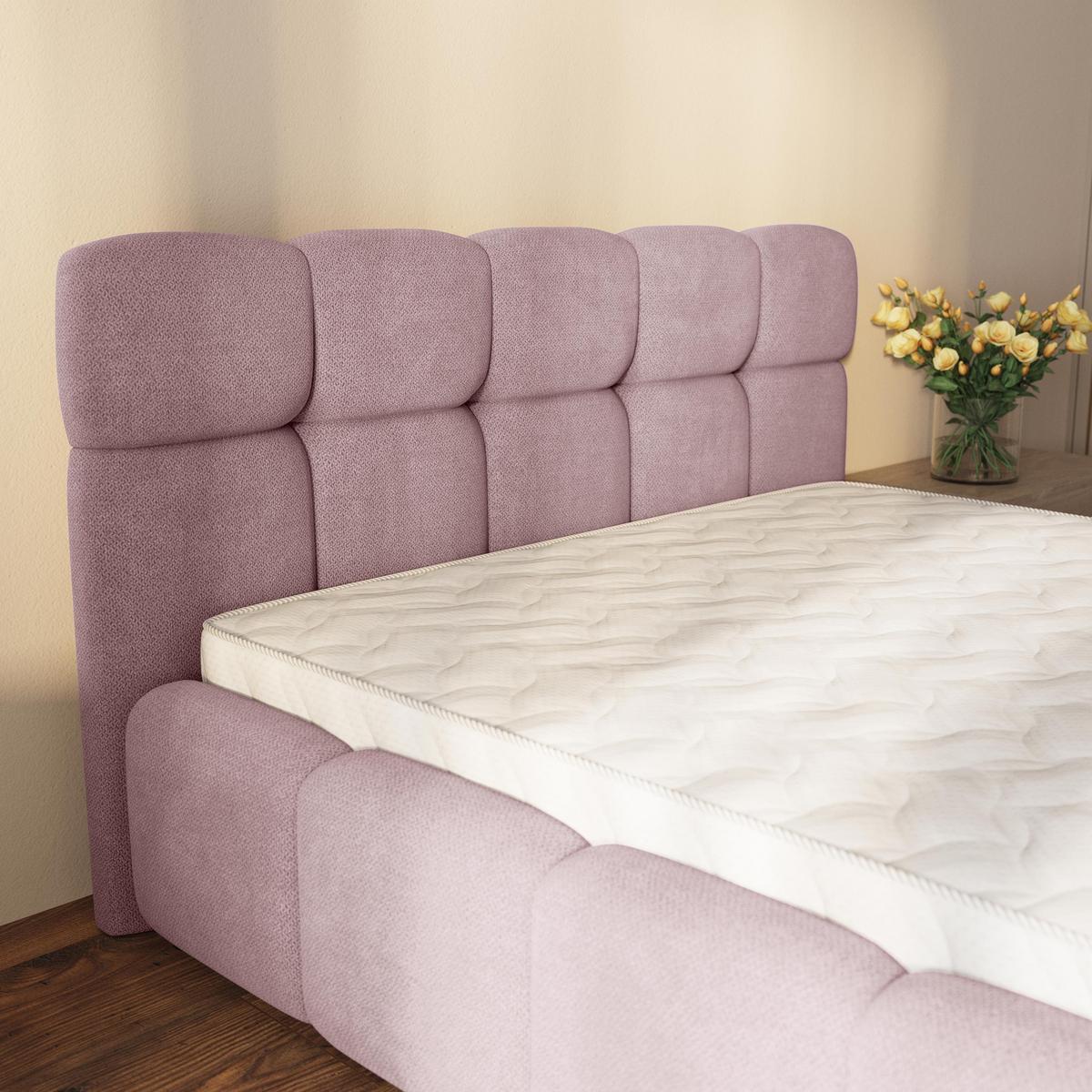 POLSTERBETT ELIZJA 120x200 cm mit Bettkästen - Rosa - Rosa, Holz (120/200cm) - MASSENO