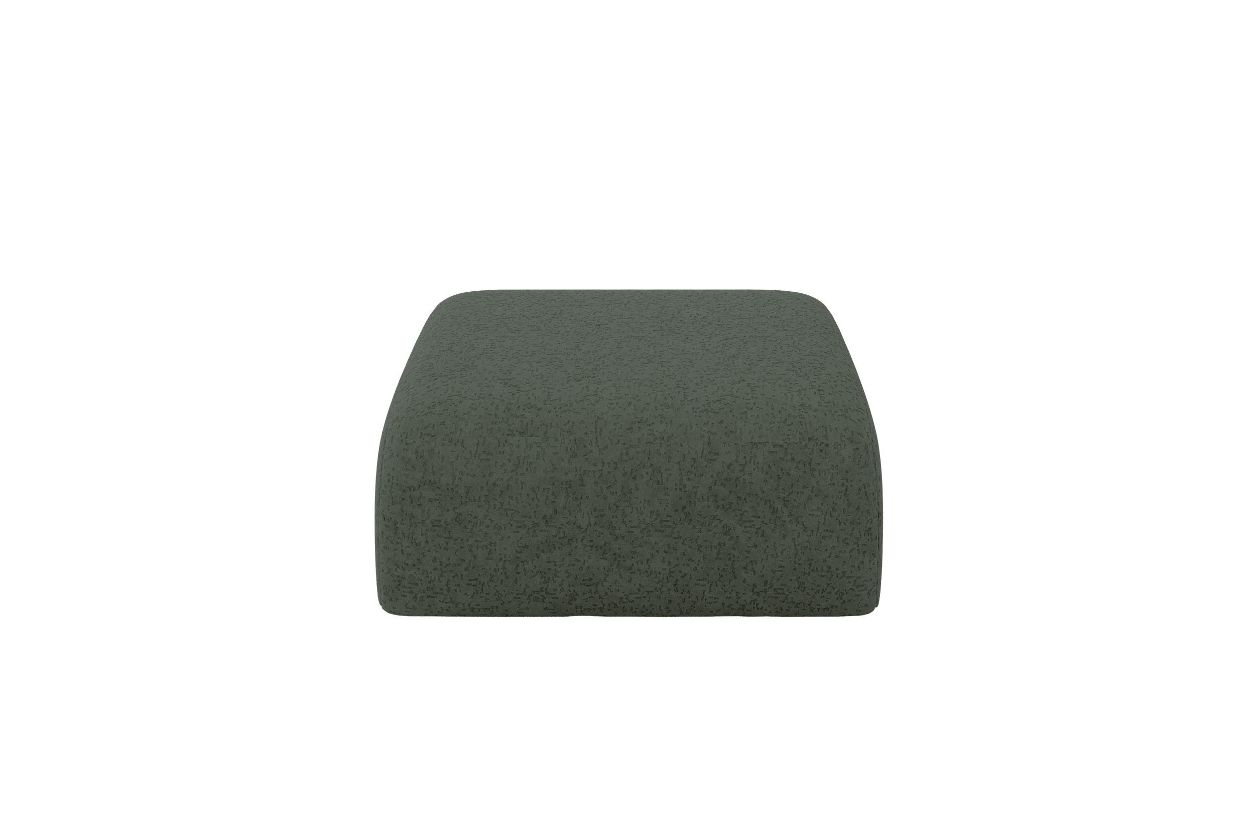 POUF MIRA-PUF 91x89x40 Grün cm Velours Modular Sitzhocker - Schwarz/Grün, Holzwerkstoff/Kunststoff (91/40/89cm) - ALTDECOR