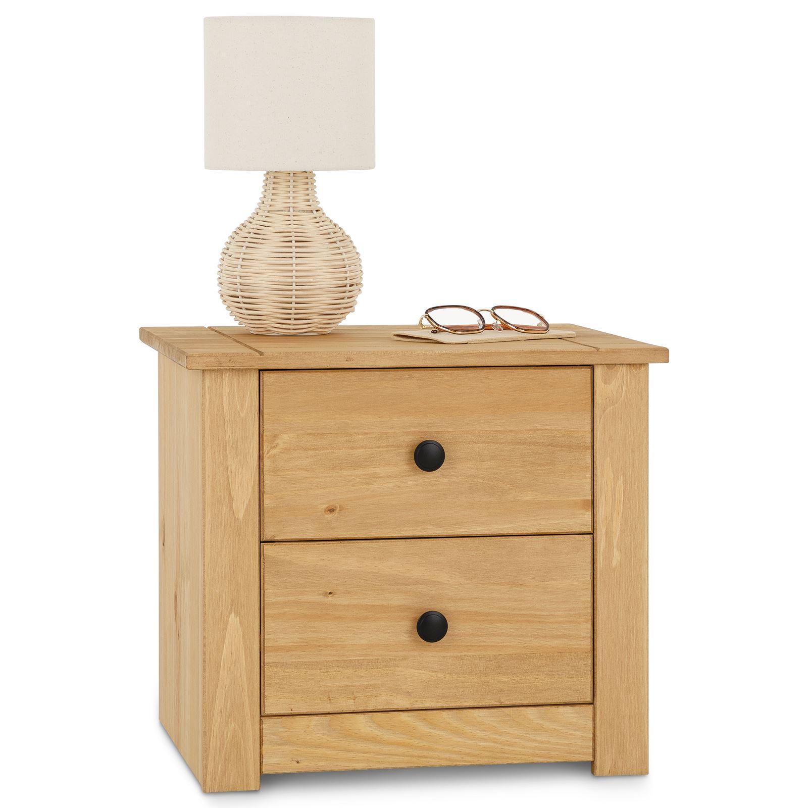 NACHTKOMMODE CANCUN - Braun, Holz (46/41/40cm) - IDIMEX