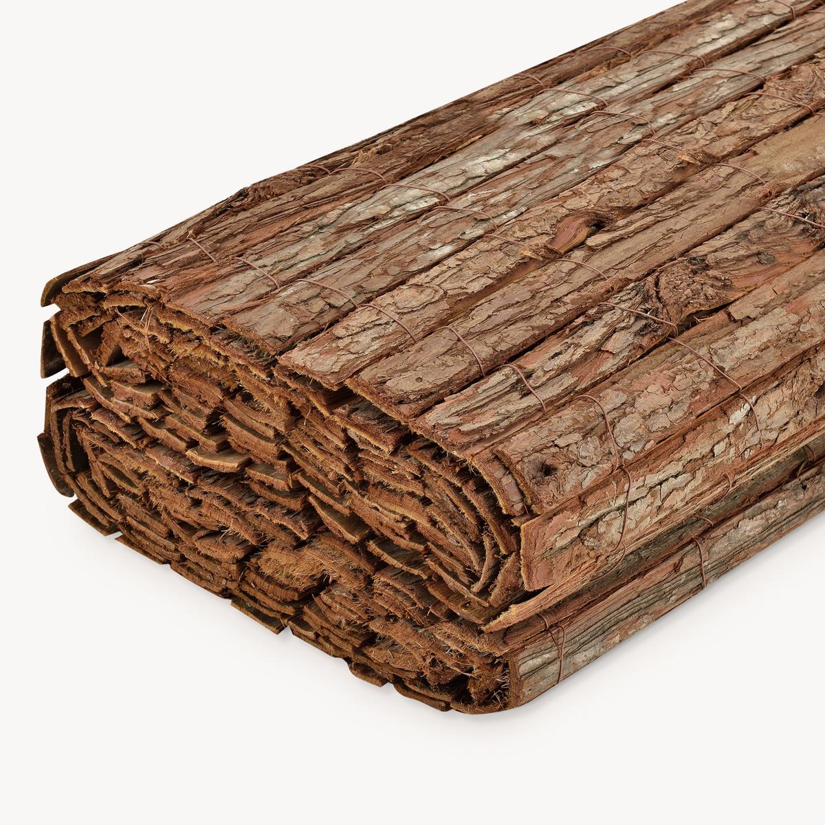 RINDENZAUN Zamora - Dunkelbraun, Naturmaterialien (300/180cm) - casa.pro