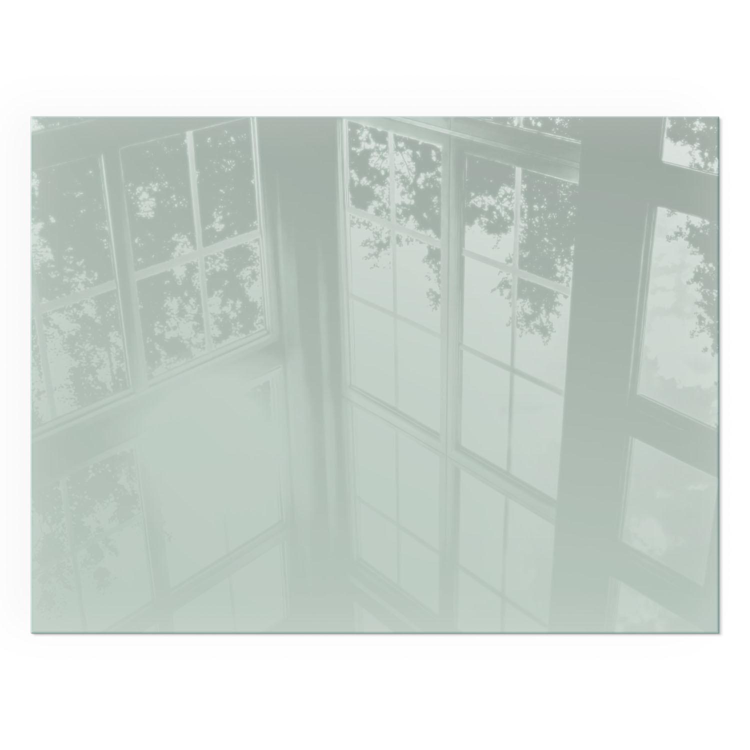 GLASPLATTE für Kamin 80x60 cm - Grün, Glas (80/60/0.4cm) - TULUP