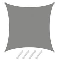 SONNENSEGEL Wasserdicht 300 cm Grau - Grau, Kunststoff (300/300cm) - Amanka