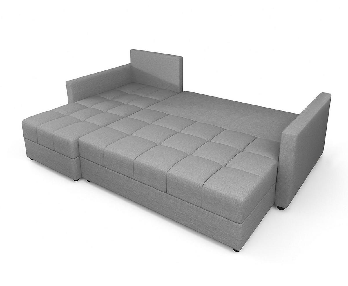 ECKSOFA L Form Dolceo Beige 226/140/78 cm – Schlaffunktion Universell Links Rechts - Beige/Schwarz, Kunststoff/Textil (140/226cm) - AX Living