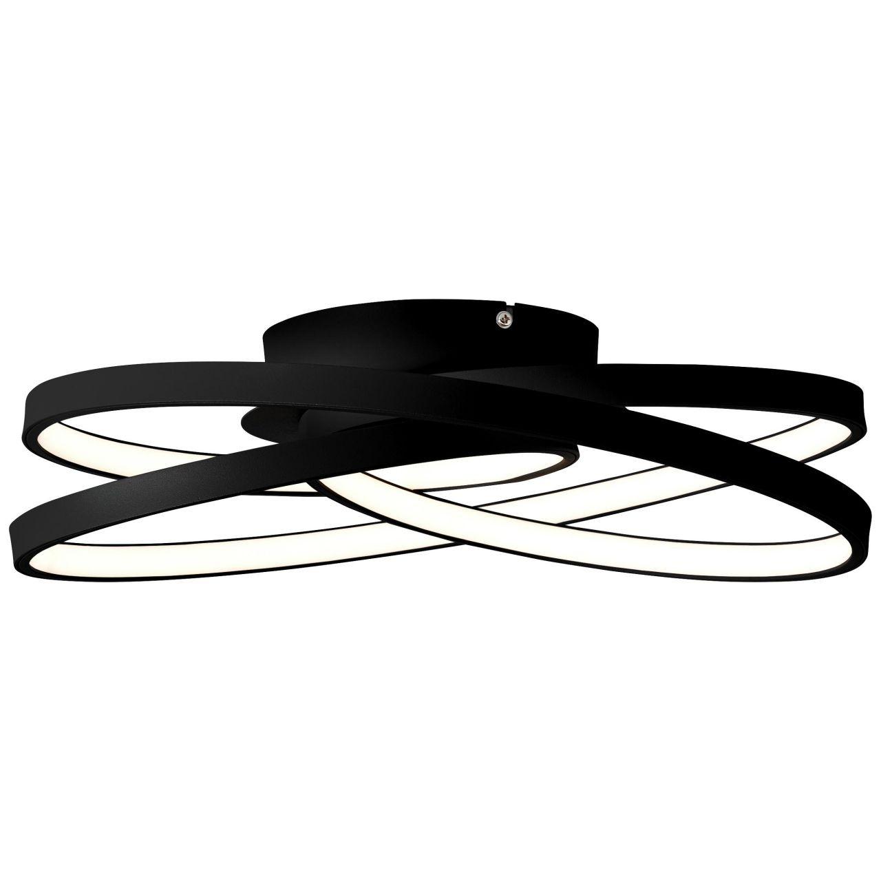 DECKENLEUCHTE Labyrinth G96894/06 - Schwarz, Metall (39.5/39.5/11.5cm) - Brilliant
