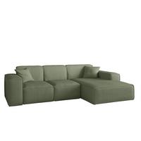 ECKSOFA Celes Premium Stoff Scala - Jadegrün, Holzwerkstoff/Textil (266/165cm) - Fun Möbel