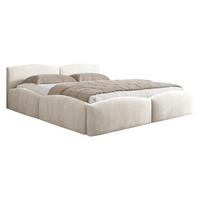 POLSTERBETT Mirala - Eichefarben/Creme, Holz/Textil (180/200cm) - MIRJAN24