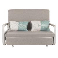 SCHLAFSOFA Grau - Hellgrau/Grau, Textil (130/71/185cm) - MCW
