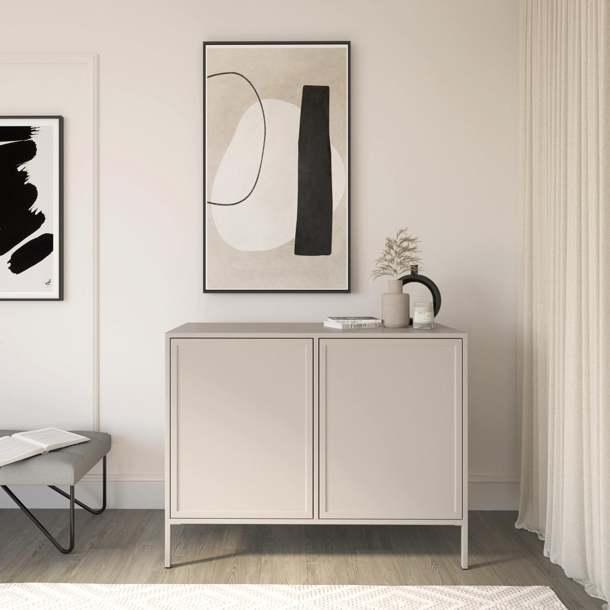 SIDEBOARD Velveto Kaschmir 100 cm - Kaschmir, Holzwerkstoff/Metall (100/86/40cm) - Selsey