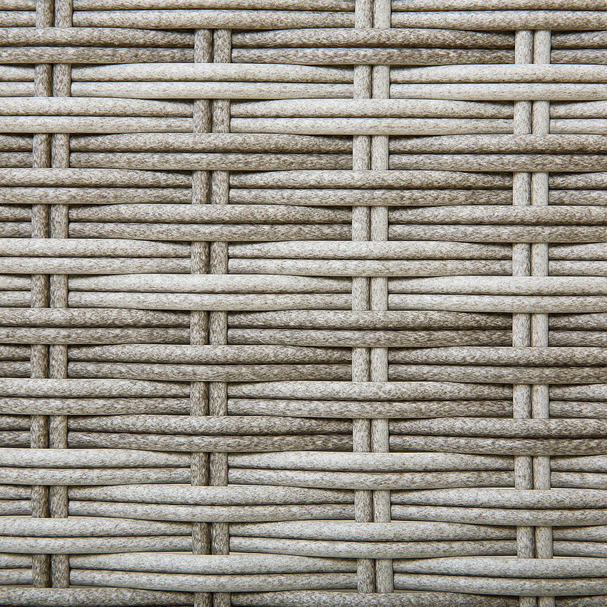 GARTENLIEGE grau Turin - Grau, Kunststoff (65/79/201cm) - Beliani