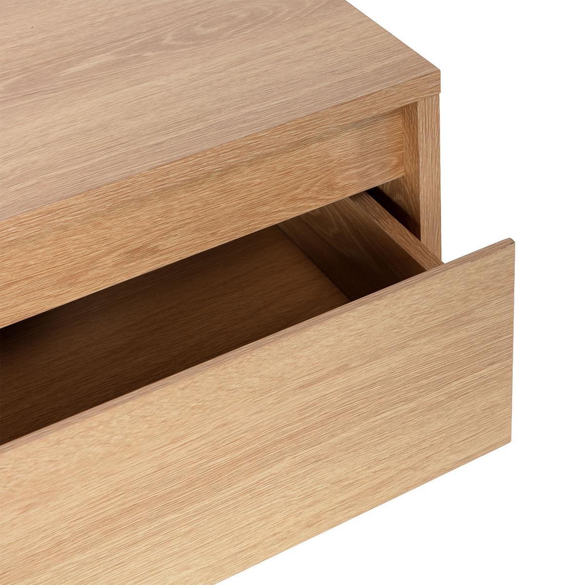 SCHWEBENDER NACHTTISCH Tori Eichenfarbe - Honigeiche, Holzwerkstoff (40/22/35cm) - VS Venta-stock