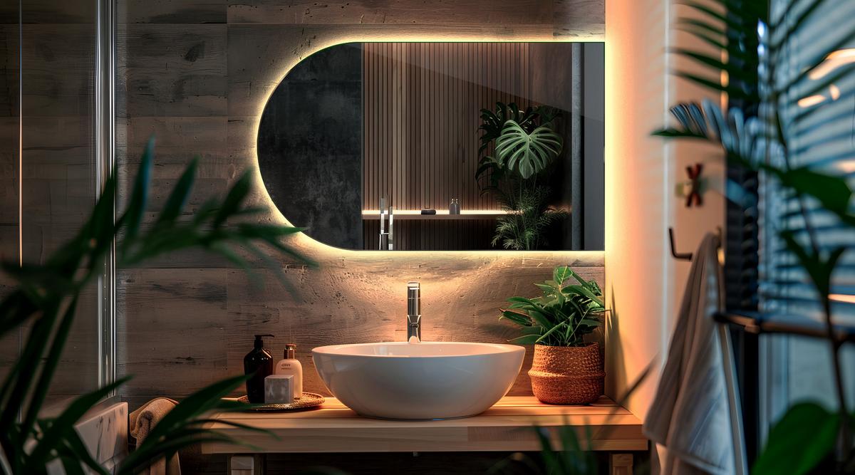 LED SPIEGEL 45x80 cm Neutralweiß 4000K - Transparent, Glas (45/80/0.4cm) - Wallfluent
