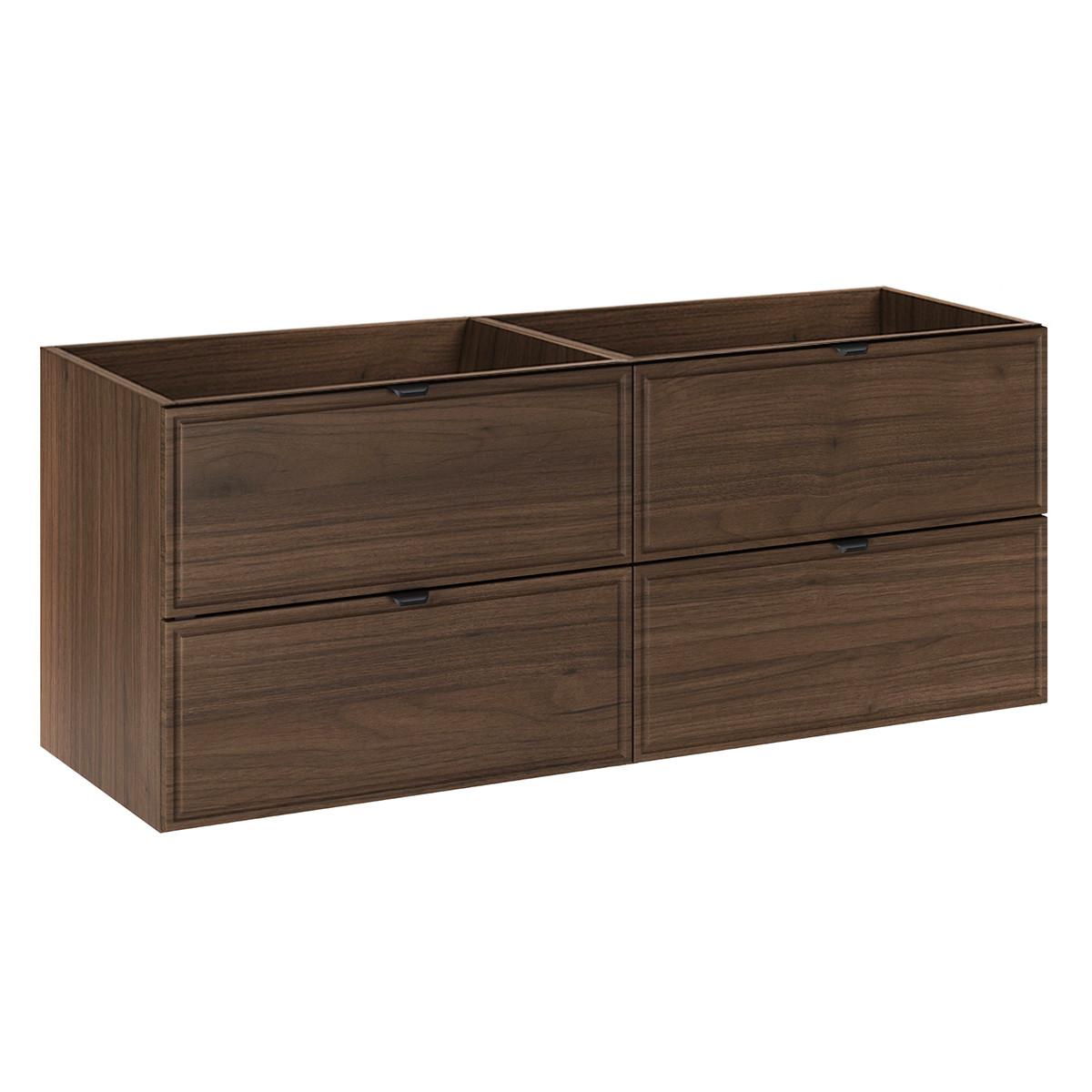 BADMÖBEL 121cm Elias 2er-Set Holz - Braun, Holzwerkstoff (121/50/46cm) - Petits-meubles
