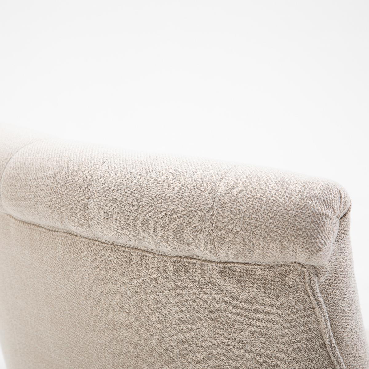 RELAXSESSEL, Sessel mit Rückenkissen, Loungesessel mit Leinenoptik - Weiß, Textil (69/77/52.5cm) - HOMCOM