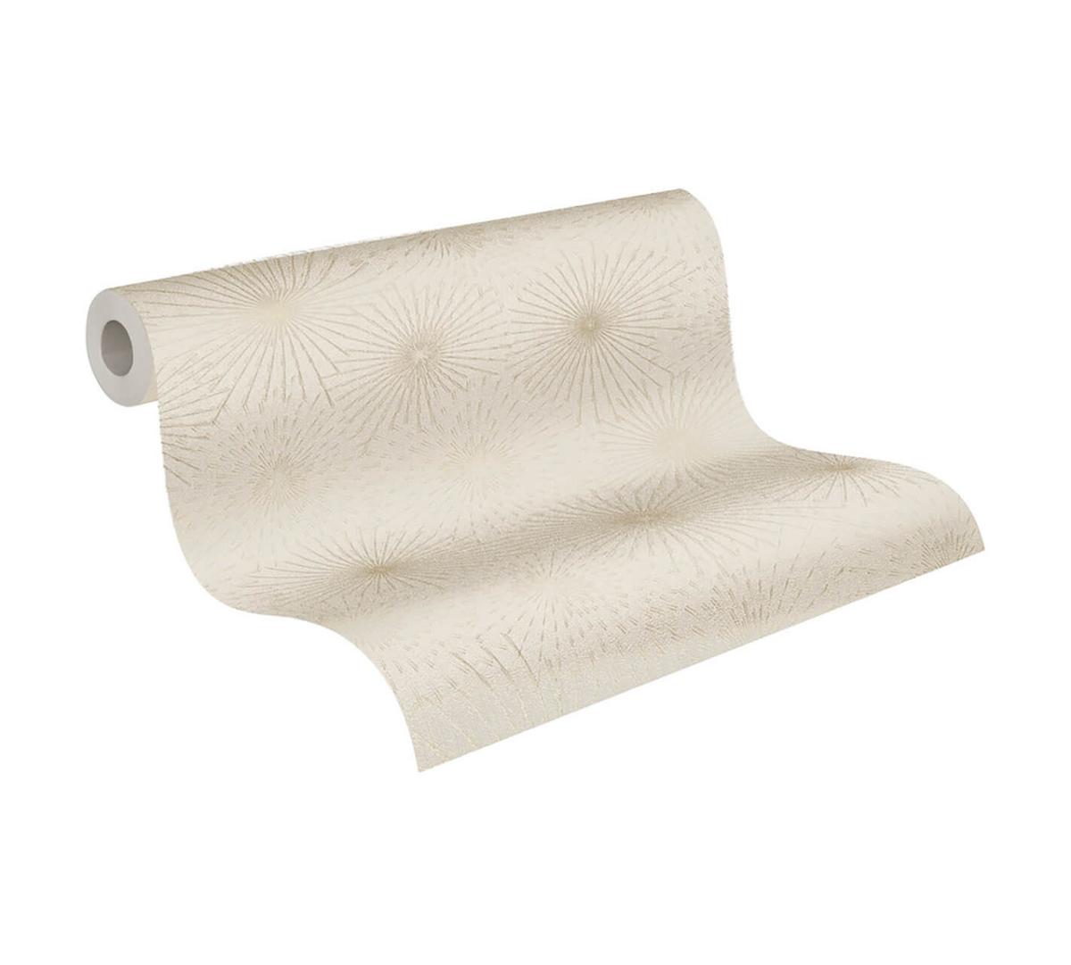 VLIESTAPETE Beige 53/1005 cm - Goldfarben, Textil (53/1cm) - KUNSTLOFT
