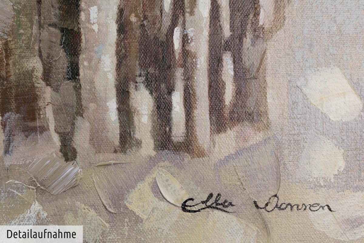 ÖLGEMÄLDE 150/50 cm - Beige, Holz/Textil (150/50cm) - KUNSTLOFT