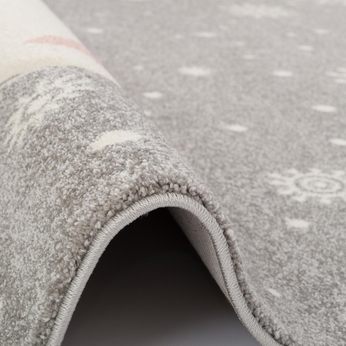 KINDER TEPPICH MAUI KIDS SCHNEE BÄR - Grau, Textil (120/170cm) - Pergamon
