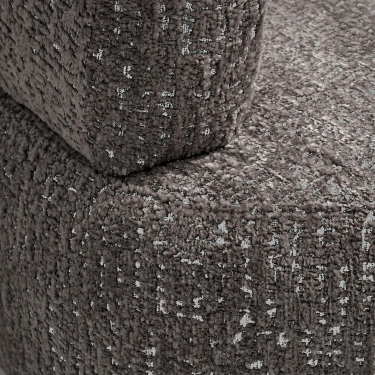 SESSEL Laila, Drehsessel mit runder Form, Braun, Geflecht-Stoff - Braun, Textil (95/75/97cm) - Beautysofa