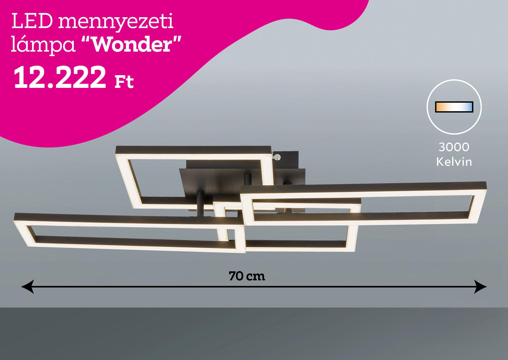 LED mennyezeti lámpa WONDER 12222 Ft