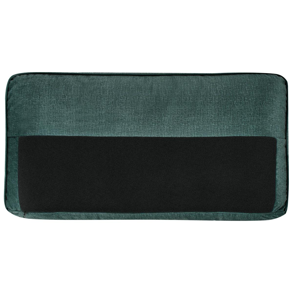3-SITZER-SOFA Samtstoff Dunkelgrün Savalen - Schwarz/Grün, Textil (204/87/91cm) - Beliani