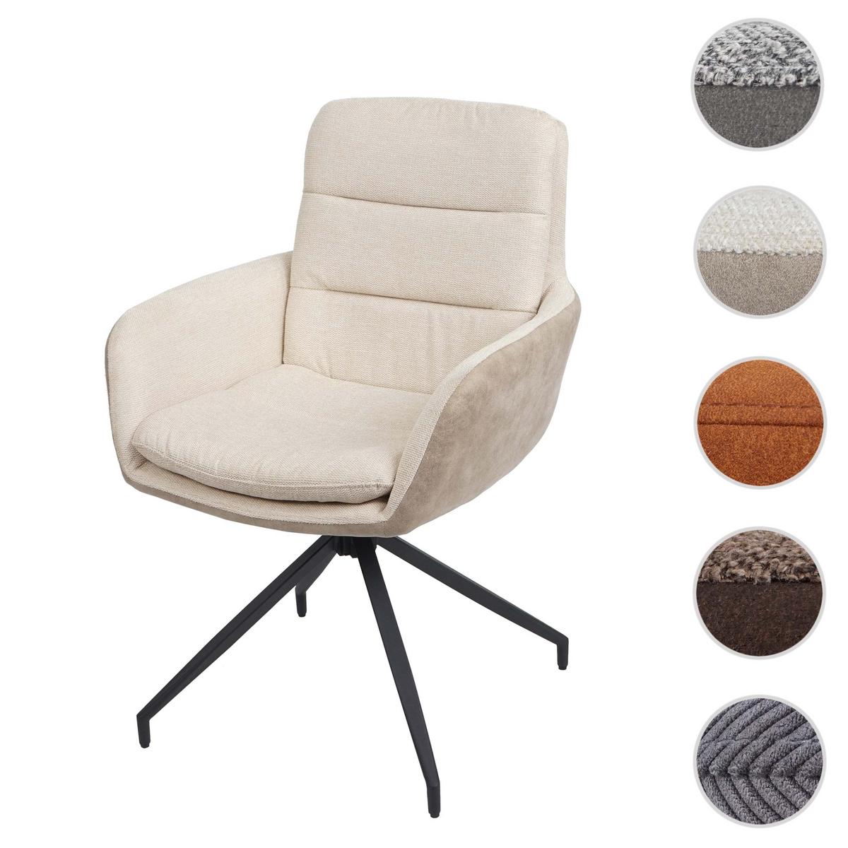 ESSZIMMERSTUHL Cremeweiß - Beige/Weiß, Textil (60/89/54cm) - MCW