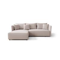 ECKSOFA Evora - Weiß, Holzwerkstoff/Textil (245/185cm) - Fun Möbel