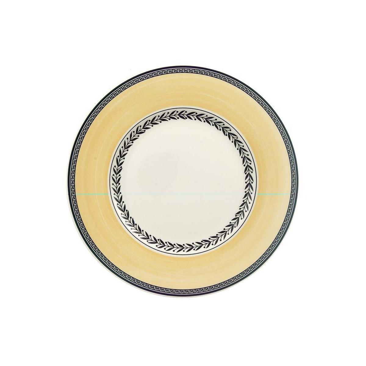 FRÜHSTÜCKSTELLER Audun Fleur weiß-grau-gelb ø 21,6 cm 6er Set - Gelb/Weiß, Keramik (21.6cm) - Villeroy & Boch