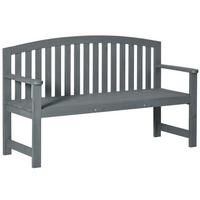 GARTENBANK 2-Sitzer Grau 143/51/85 cm - Grau, Holz (51/85/143cm) - Outsunny