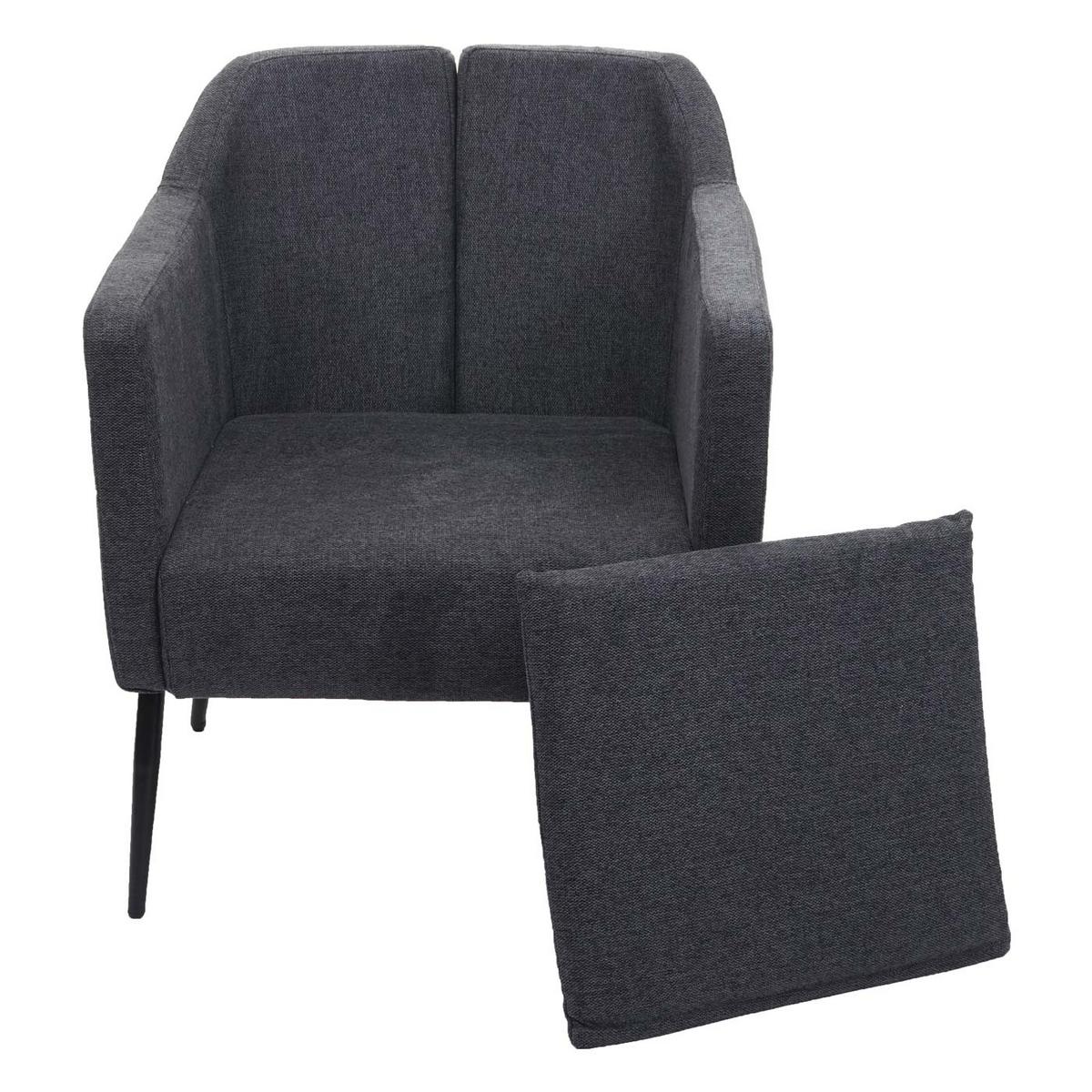 RELAXSESSEL H93A Anthrazit - Dunkelgrau/Anthrazit, Textil (70/92/70cm) - MCW