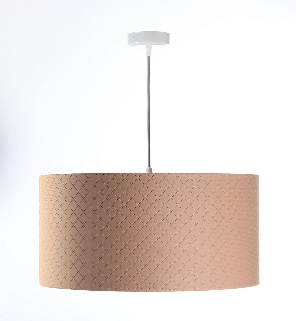 HÄNGELEUCHTE Silber 50/25 cm - Beige/Silberfarben, Kunststoff (50/0.8/25cm) - ONZENO