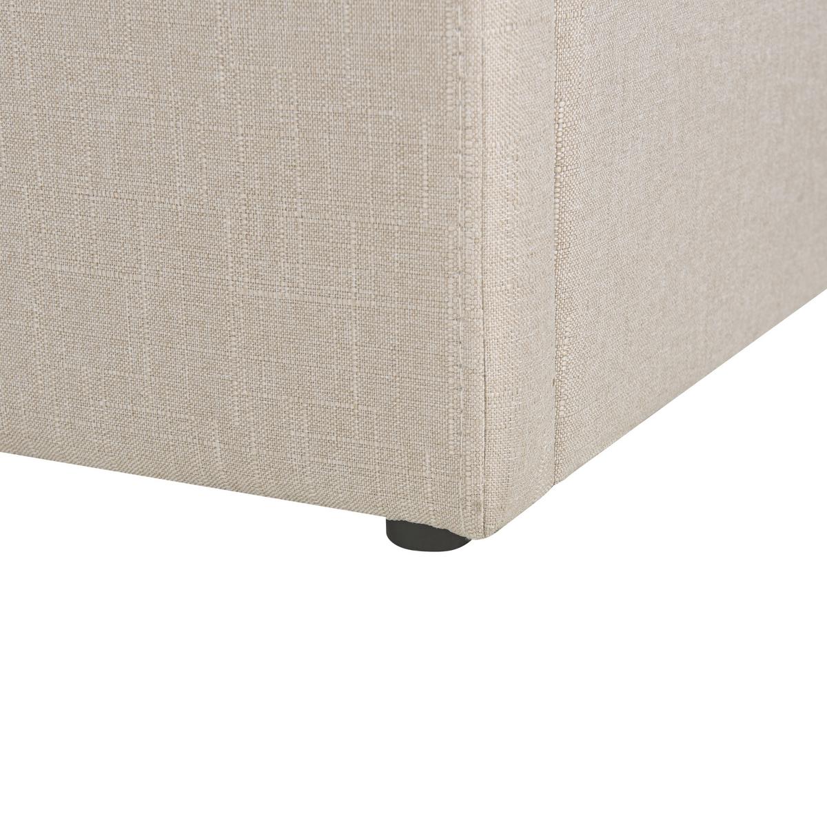 POLSTERBETT 160/200cm Beige Dinan - Beige, Textil (160/200cm) - Beliani
