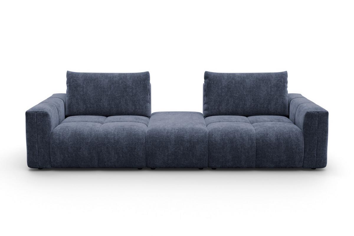 SOFA VERONA 4-Sitzer, Marineblau - Blau/Schwarz, Holz/Textil (282/83/110cm) - Courtois Laville