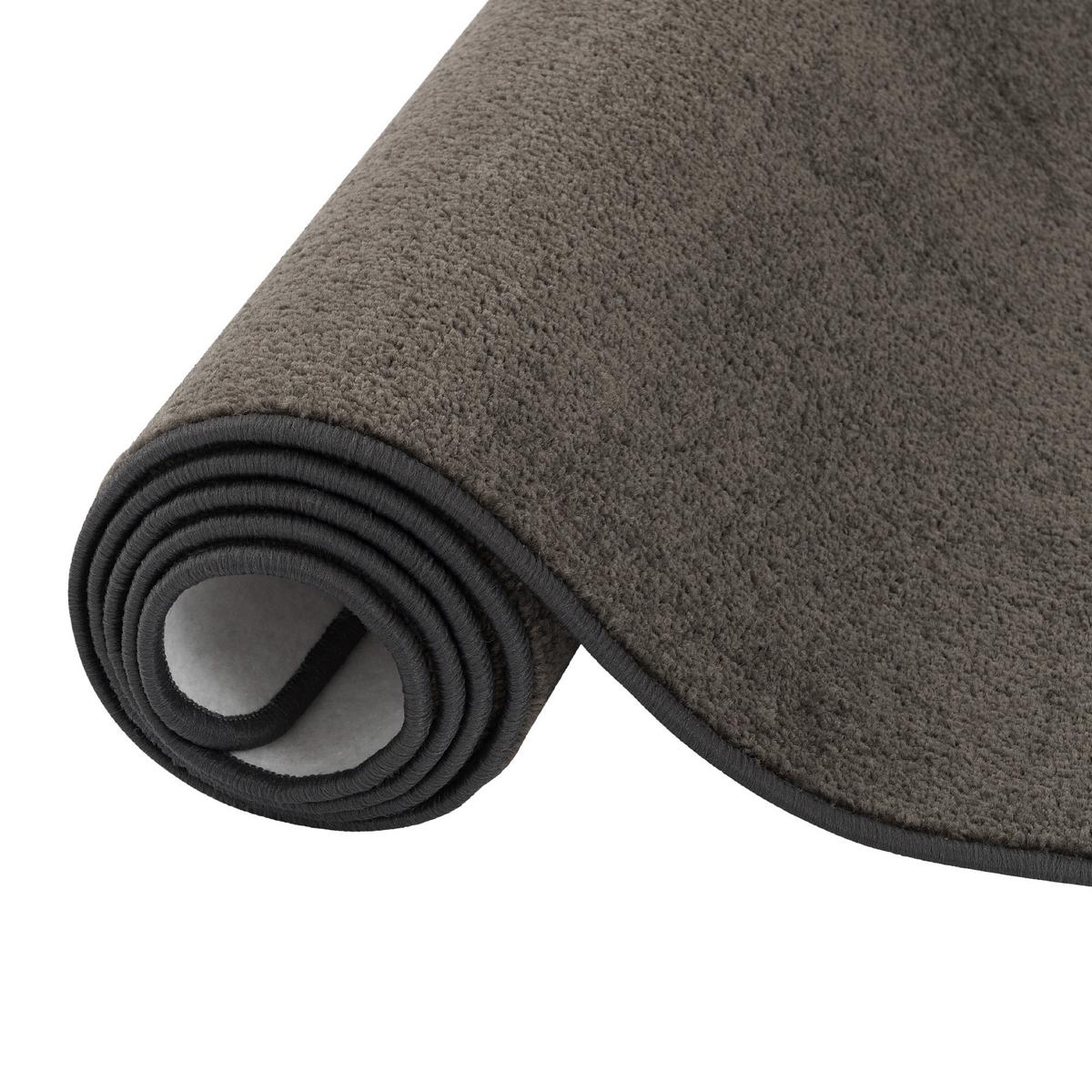 TREND VELOURS LÄUFER TEPPICH JOY - Dunkelbraun, Textil (100/200cm) - Snapstyle