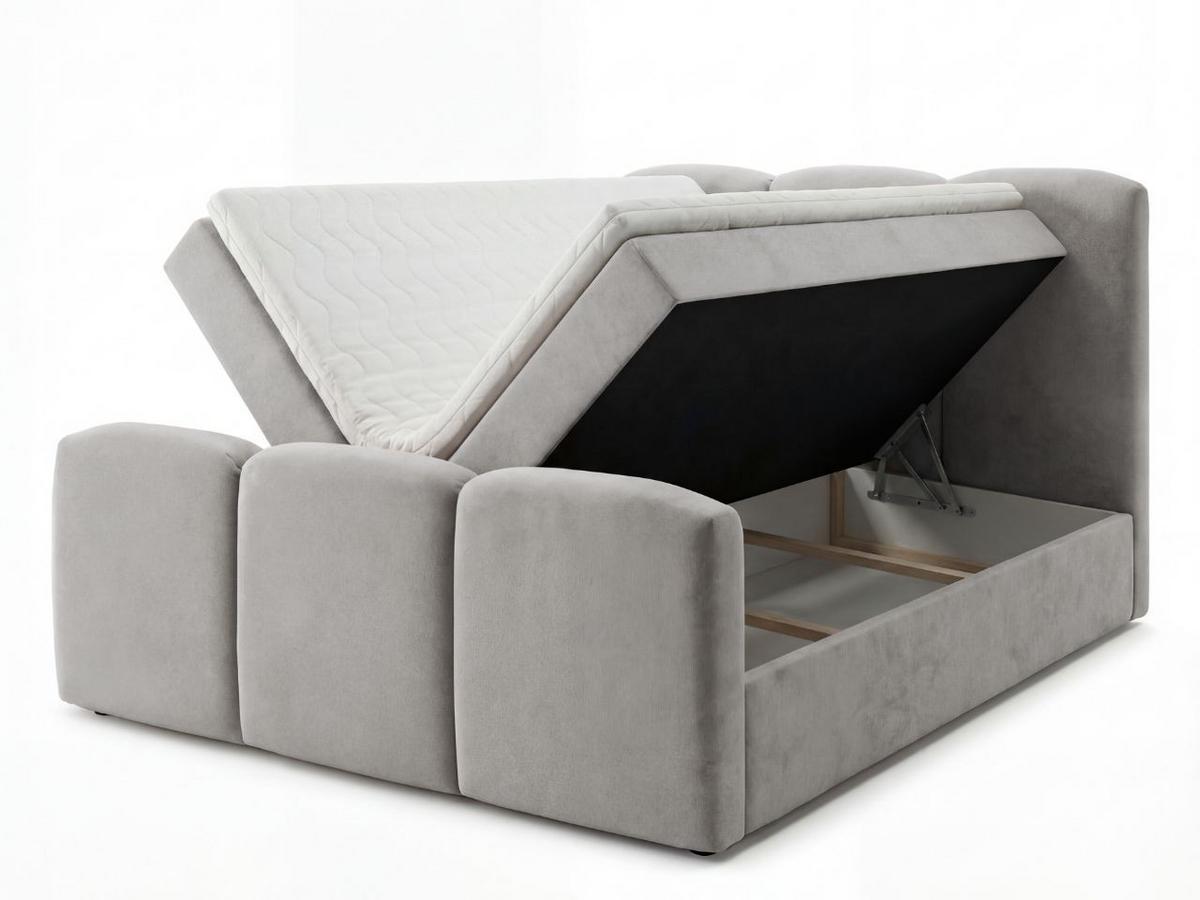 BOXBETT Campi 160x200 Grau - Grau, Holz/Textil (160/200cm) - Graingold