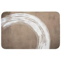 BADEMATTE Farbe - Braun - Japandi Badvorleger 80x50 cm - Mokka, Textil (80/50cm) - OnlyWow