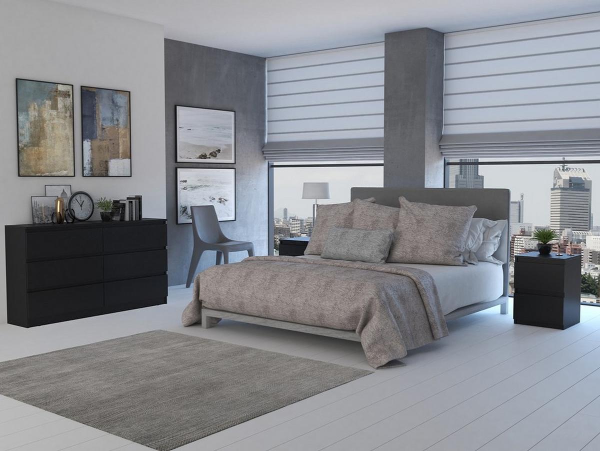 KOMMODE Schwarz 138/77/40 - Schwarz, Holzwerkstoff (138/77/40cm) - RAUMHIRSCH FURNITURE