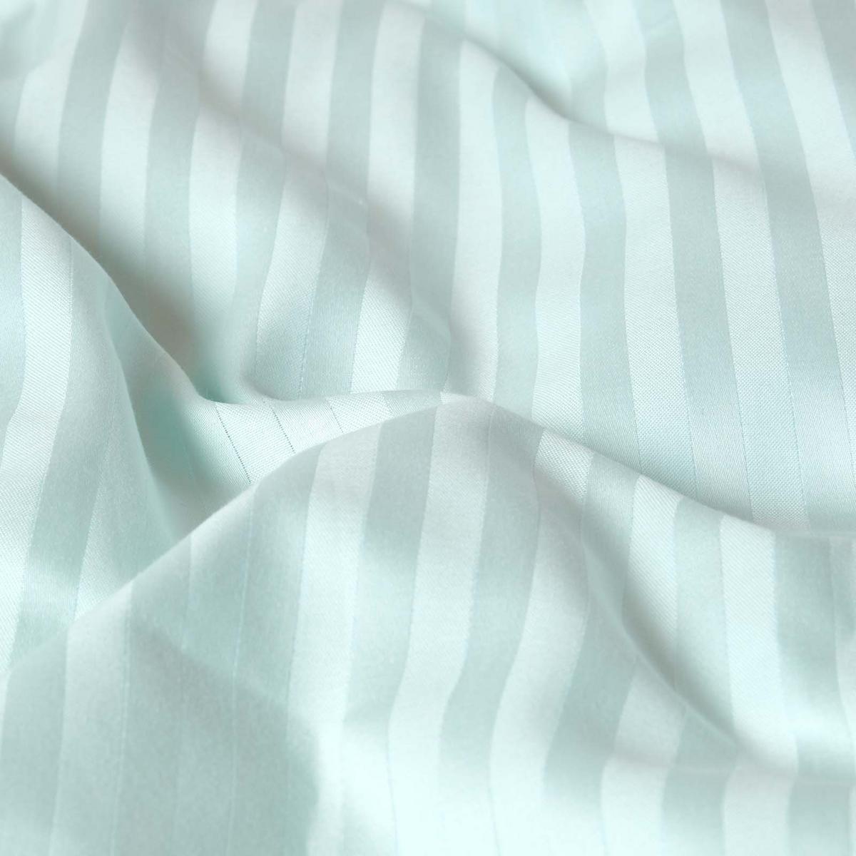 SEITENSCHLÄFERKISSENBEZUG Damast-Streifen, 48/136 cm - Blau, Textil (50/140cm) - Homescapes