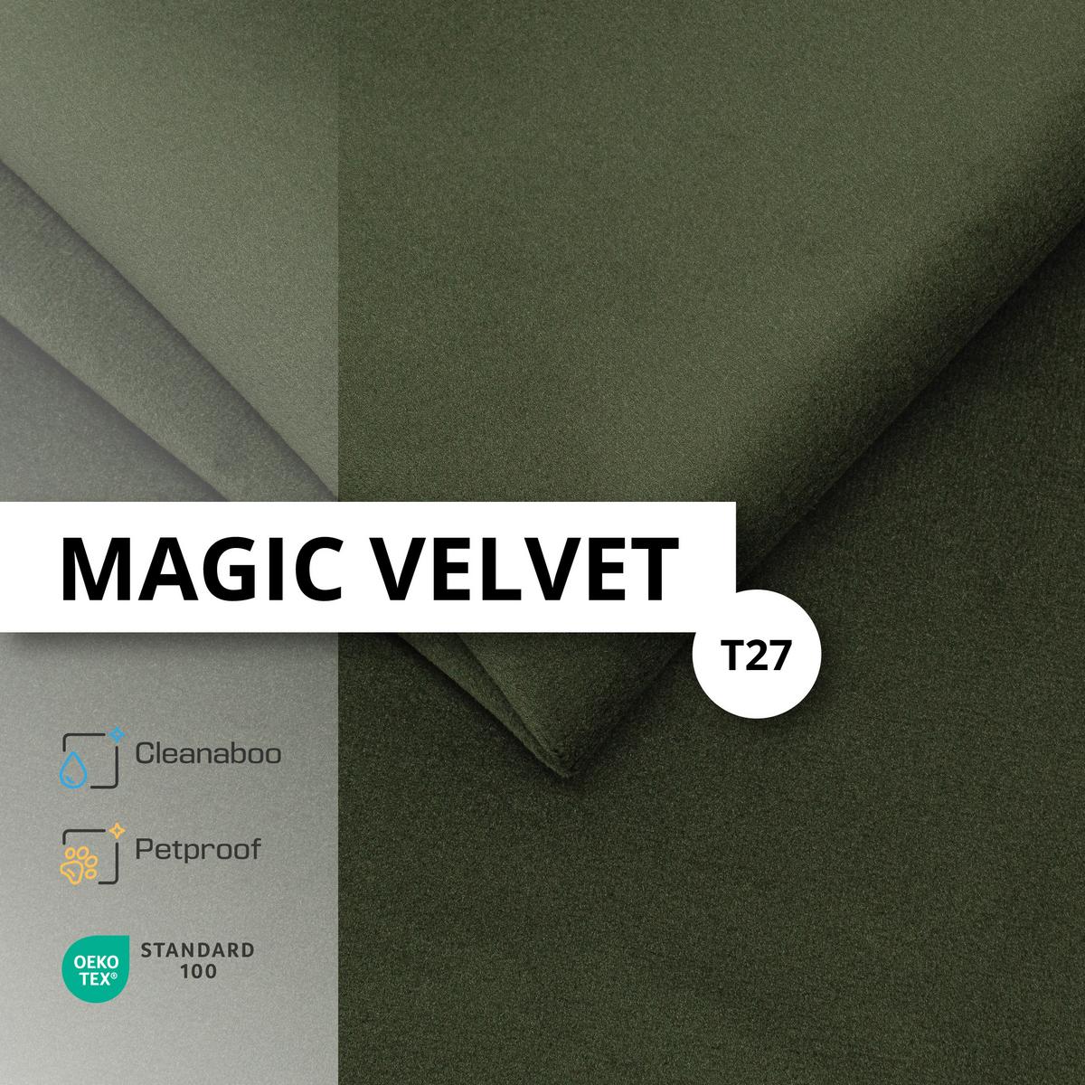 POLSTERBETT für Schlafzimmer Bett mit Stauraum Khaki 90x200 - Olivgrün, Holzwerkstoff/Metall (90/200cm) - Muralo