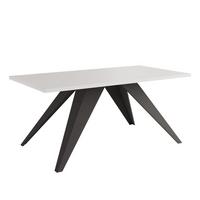 COUCHTISCH AIRA 120/60/48 cm Rechteckig, Schwarz/Weiß - Schwarz/Weiß, Metall (60/120/48cm) - Idohome