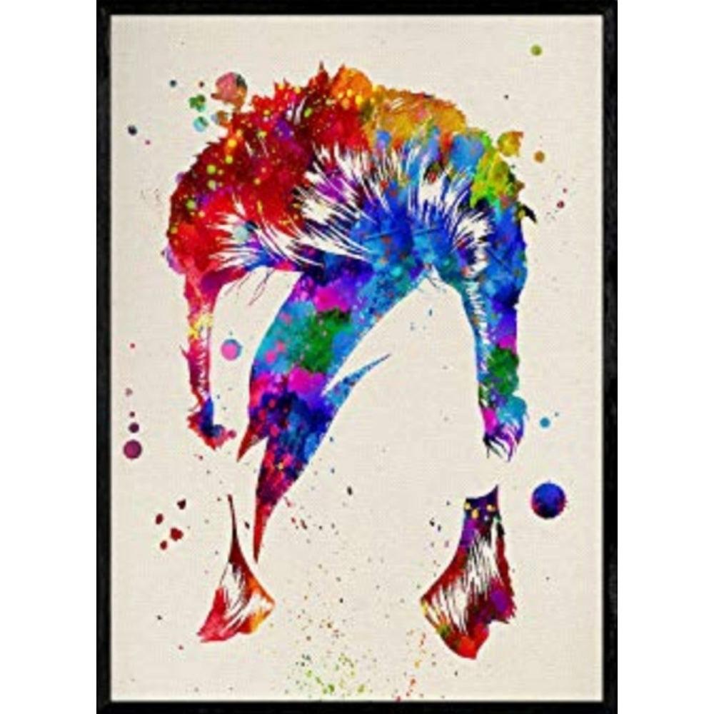 POSTER David Bowie A4 Schwarzer Rahmen - Schwarz, Papier (29.7/5/21cm) - Nacnic