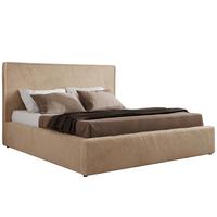 POLSTERBETT CORIVO CLASSIC 140/200 - Beige Plüsch - Multipocket-Matratze - Beige, Textil (140/200cm) - MKS