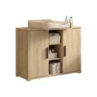 WICKELKOMMODE Keelia Eiche Melamin mit Aufsatz - Eichefarben, Kunststoff (72/99/116cm) - 58aufmkessel