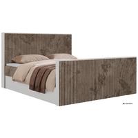 BOXBETT TRAVIT DUO 140/200 - Braun Cord - Topper Visco - H3 - Schwarz/Braun, Kunststoff/Textil (140/200cm) - MKS