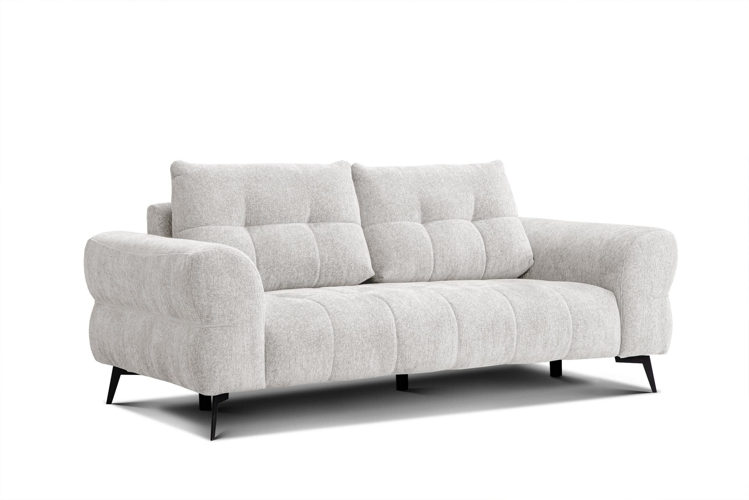 SOFA SALVINI 3-Sitzer, ecru - Ecru, Holz/Textil (237/88/99cm) - Wozimo
