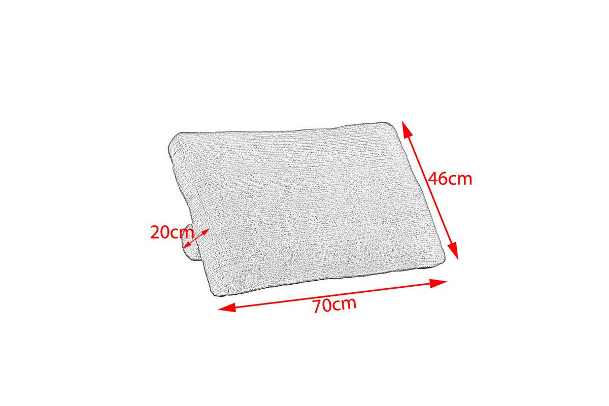 RÜCKENKISSEN SEPHI Anthrazit Cord - Anthrazit, Textil (70/20cm) - KAWOLA