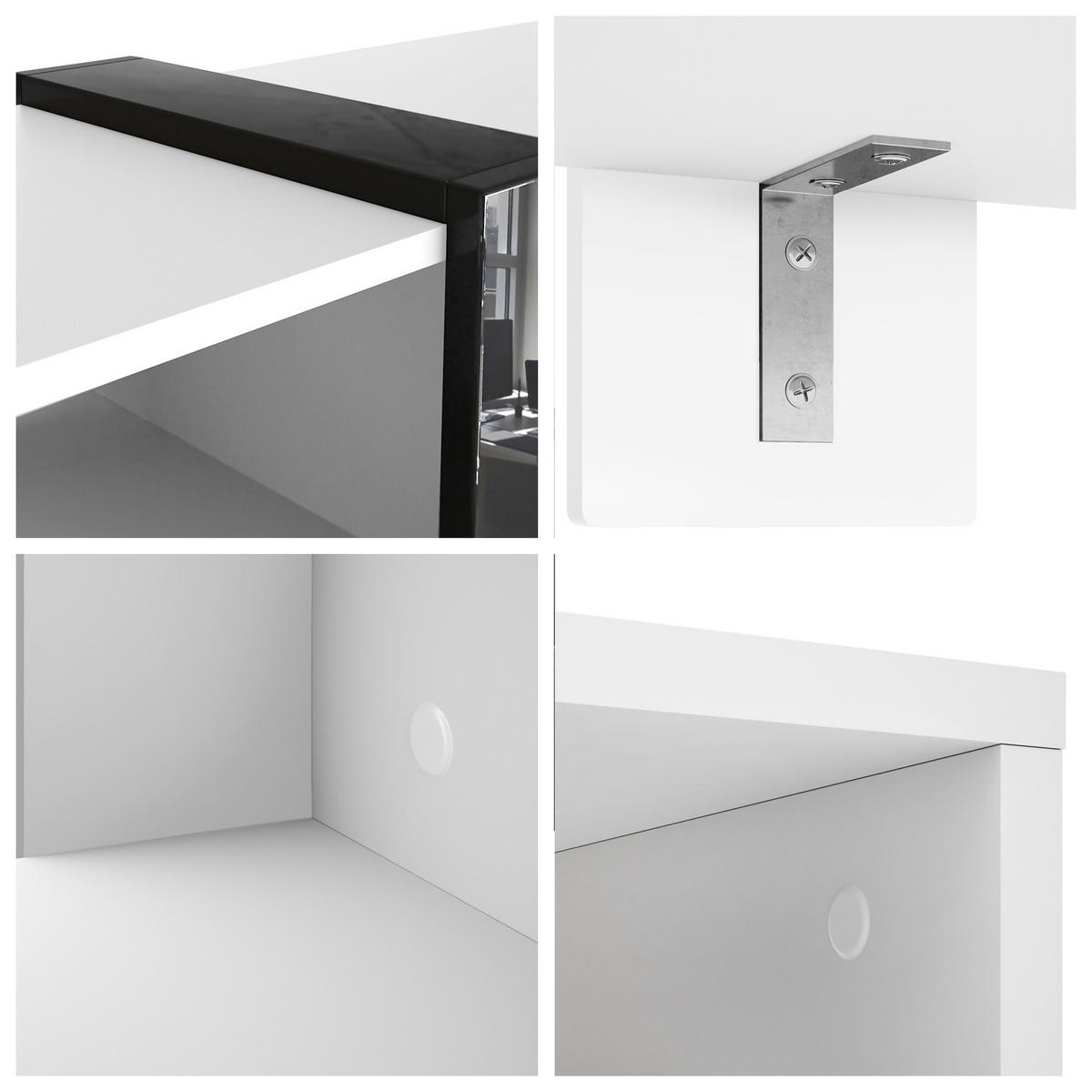COUCHTISCH Ida Blenden in Eiche Natur - Eichefarben, Holzwerkstoff (56.5/110.5/42cm) - Vladon